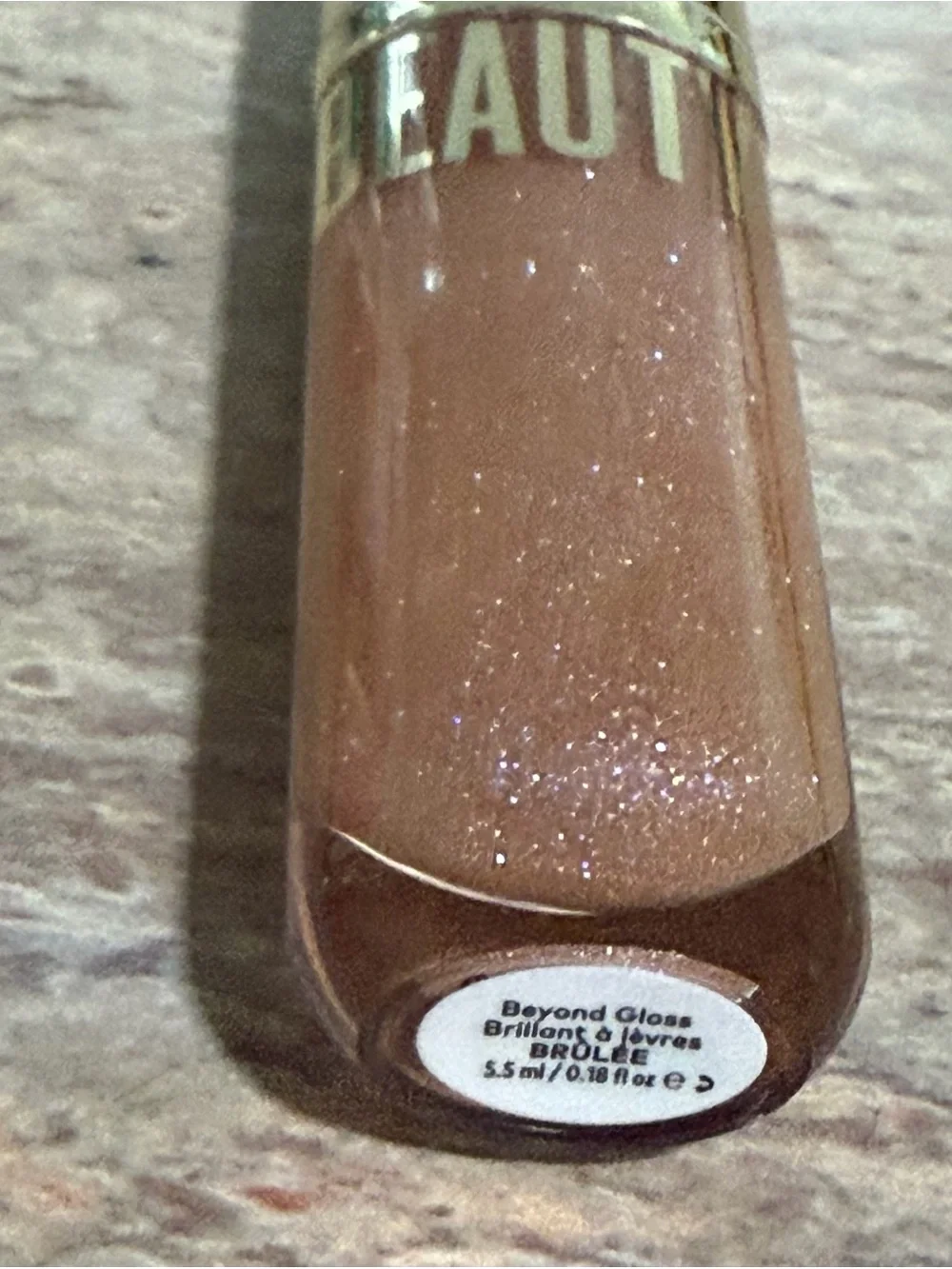 NWOB BEAUTYCOUNTER Brûlée Shimmery Beyond Gloss Nude Lip Gloss -